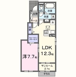 クレールB（知多市）の物件間取画像